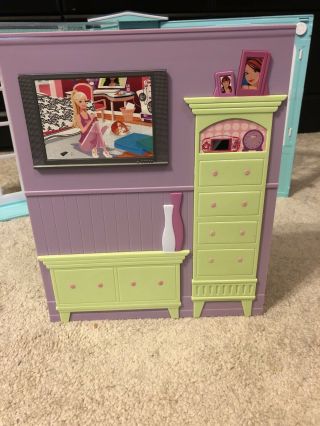2007 Mattel Barbie My Dream House Partially Complete Folding with Some Furniture 3