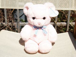 Kinder Gund - Pastel Pink - Karitas Tender Teddy Bear - 13 " - 1920 - 1983 - All Tags