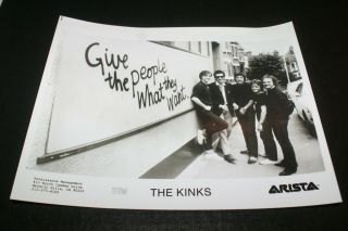 The Kinks Press Photo Give The People What They Want 1981 Arista