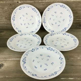 Set Of 4 Corning Ware Corelle Provincial Blue Bread Plates Blue Flowers