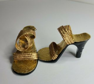 Madame Alexander Gold Black Rhinestone High Heel Shoes Cissy 20 " Doll