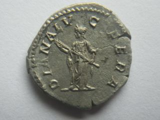 Silver denarius Julia Domna 193 - 217 DIANA LUCIFERA 2.  52 grammes grade 2
