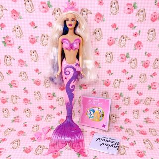 Barbie Fairytopia Magical Mermaid Pink / Blonde Purple Hair Complete