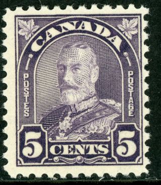 Canada 1930 Admiral 5¢ Violet Scott 169 Mnh H857