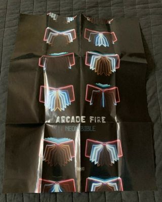 Arcade Fire Poster Neon Bible 17 1/2 " X 24 "
