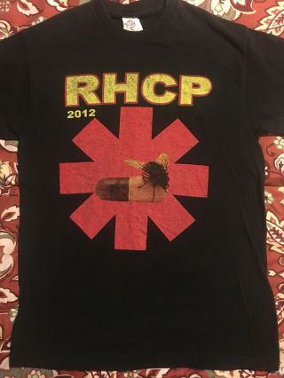 89 Vintage Red Hot Chili Peppers 2012 Tour Shirt T Shirt M Medium