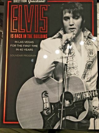 Memorabilla Elvis Is Back In The Building In Las Vegas Souvenir Program