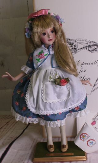 Rose Marie Rare World Gallery All Porcelain 20 " Doll Numbered Bill O 