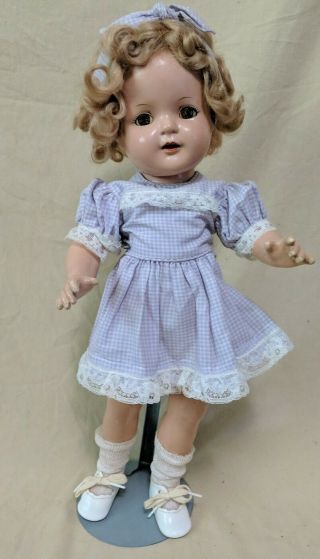 Vintage 1930s - 1940s Arranbee Nancy Composition Doll 17 " W/ Stand