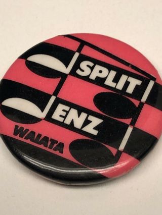 Vintage Split Enz Pinback Badge Button Pin Music