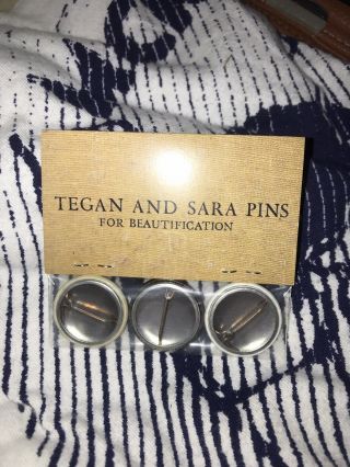 Tegan and Sara For Beautification Pin Set The Con 2
