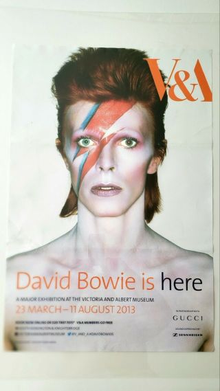 David Bowie Is Here – London V&a Exhibition Poster And Exhibit Guide