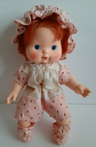 Vintage Strawberry Shortcake Blow - A - Kiss Baby Doll Complete &