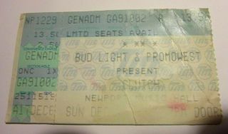 Clutch Concert Ticket Stub Columbus Newport Music Hall 1996