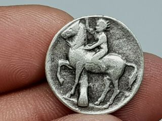 Uncertain Ancient Greek Silver Drachma Of Horse Man 3,  6 Gr 20 Mm