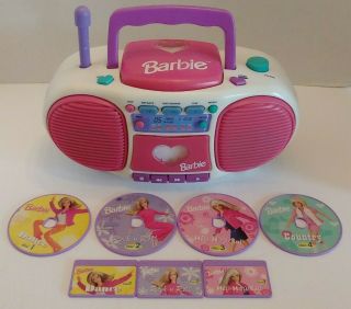 Vintage 1998 Barbie Dance With Me Talking Boombox Be - 160 Great