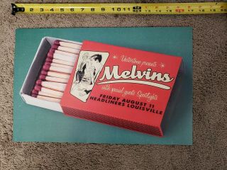 Melvins Concert Poster 17x11 Louisville Ky