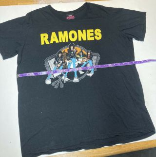 Ramones Vintage Road To Ruin Black Tshirt 1234 Label Sz Xl Dee Dee Joey Ramone