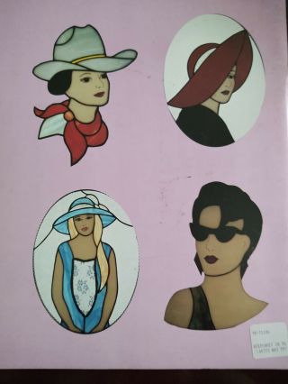 Keepsakes In Stained Glass - Ladies Ed designs by Eva Battoe 34 Patterns 11x17 2