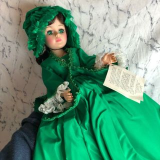 Vintage Madame Alexander 21 " Portrait Doll Gone With The Wind Green Dress