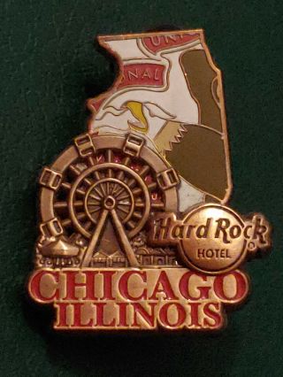 Hard Rock Hotel Chicago Limited Edition 3d World Map Series Pin 95496
