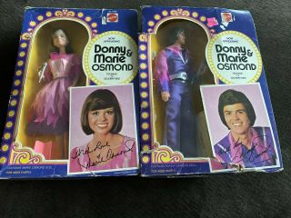 Vintage 1976 Mattel Donny And Marie Osmond Doll 9767 & 9768