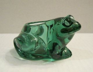 Vintage Indiana Glass Spanish Green Frog Votive Candle Holder Made In Usa 07138