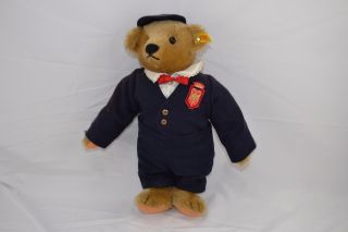 1986 Steiff Victorian Boy Teddy Bear,  Jointed Ean 0155/35 Margaret Woodbury