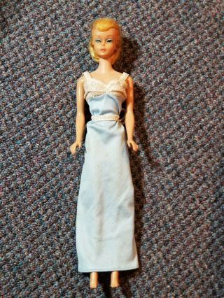 Vintage 1962 Mattel Midge Barbie Doll Blue Eyes Short Strawberry Blonde Hair