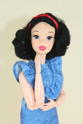 Disney Snow White Barbie Doll Made To Move Curvy Body Hybrid Custom