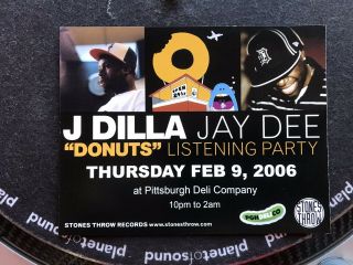 2006 J Dilla Donuts Album Release Flyer Stonesthrow Madlib Mf Doom