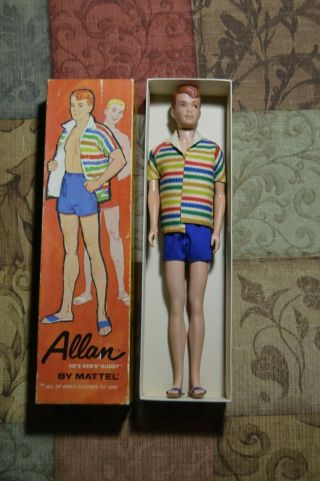 Vintage Barbie Mattel 1963 Allan Doll Ken 