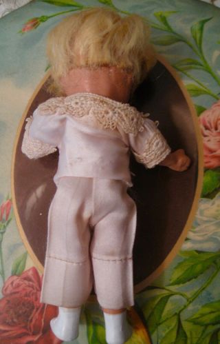 Pudgy Jtd White Boots Little Boy NASB Bisque Storybook Doll Nancy Ann 3