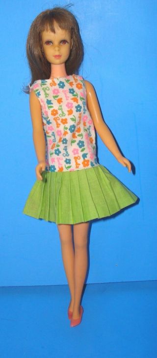Vintage Barbie Friend Twist N Turn Francie W Slightly Summery Dress Soft Heel Sh