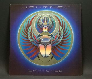 1981 Journey " Captured " Record Store Cardboard Display Album Flat,  Single - Sided