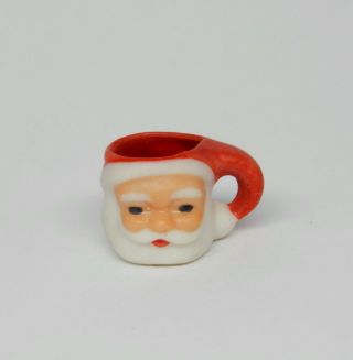 Vintage Carol Pongracic Santa Claus Mug Artisan Dollhouse Miniature 1:12