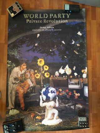 Huge World Party - Private Revolution 1986 - Promo Poster - 60x40