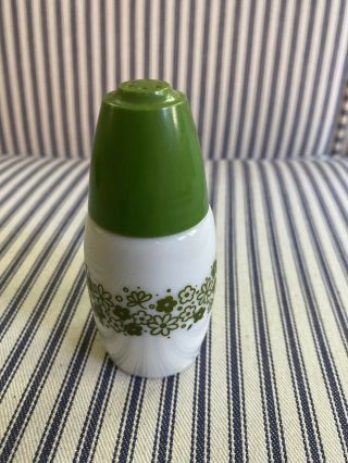 Vintage Corning Corelle Spring Blossom Green Crazy Daisy Salt Shaker 2