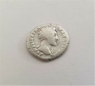 Ancient Roman Silver Coin,  Denarius,  Marcus Aurelius As Caesar 139 - 161 Ad.