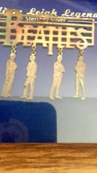 Beatles William Leigh Legends Sterling Silver Pin With Charms
