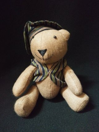 Rahyab Handcraft Cloth 10 " Jointed Teddy Bear Handmade In Afghanistan Very Rare