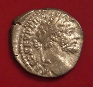 Septimius Severus Silver Denarius Ancient Roman Coin See Photo