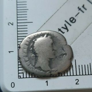 I06406 Monnaie Romaine Argent Denier Antonin Le Pieux à Identifier Silver