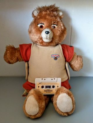 Vintage Teddy Ruxpin 1985 World Of Wonder Toy With The Airship Tape