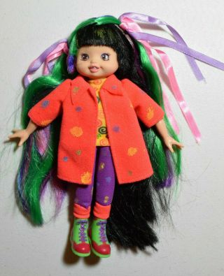 Rainbow Brite 9 " Doll Color Glo Cerise Black Hair 1997 Rare Hallmark