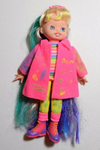 Rainbow Brite 9 " Doll Color Glo Rainbow Brite Blonde Hair 1997 Rare Hallmark