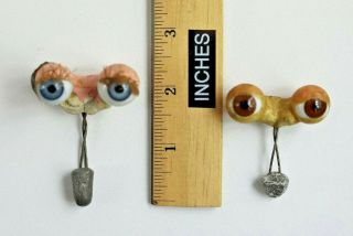 Selection of Antique German Set Weighted Glass Eyes for Repair or Replacement 3