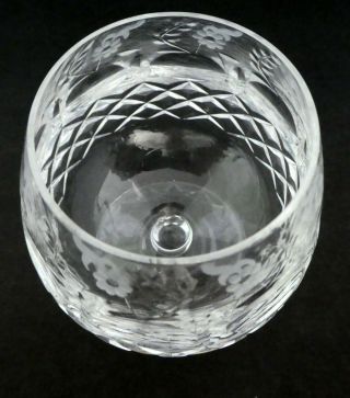 Rogaska Gallia Lead Crystal Brandy Snifter Etched Glass Yugoslavia 2