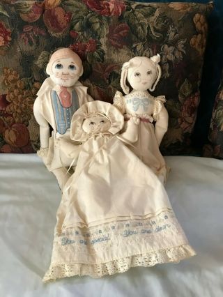 Handmade Victorian Dolls Made From A Kit Boy Girl Baby