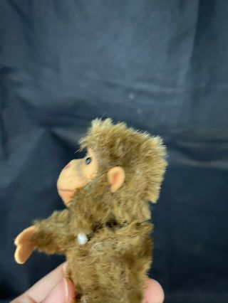 VTG Steiff Brown Mohair Jocko Monkey Miniature Fully Jointed 5 3